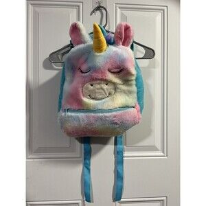 Fuzzy Unicorn Backpack Pastel Colors *Tiny White Mark